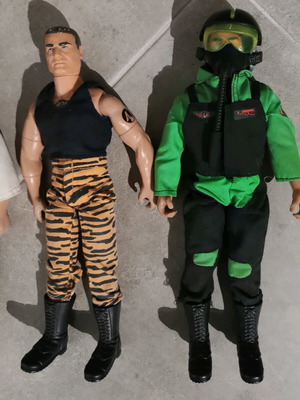 Action Man figures and vehicle used