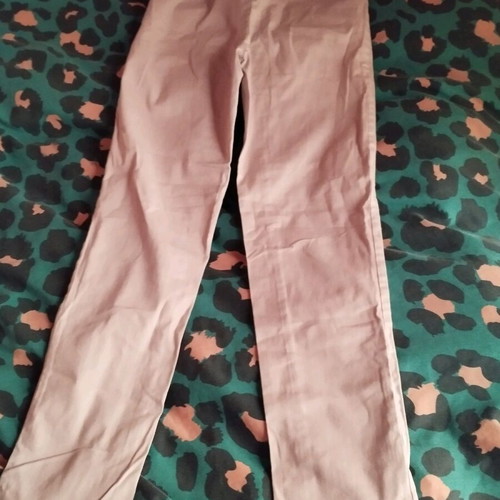 Activewear straight-leg pants 100% cotton, like new, beige
