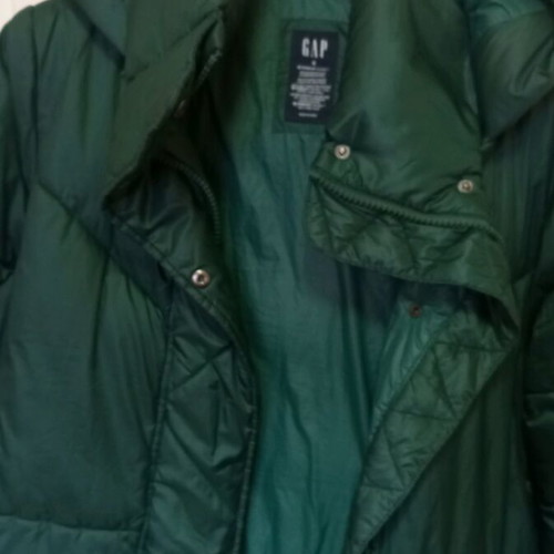 Gap puffer jacket used, green, size S