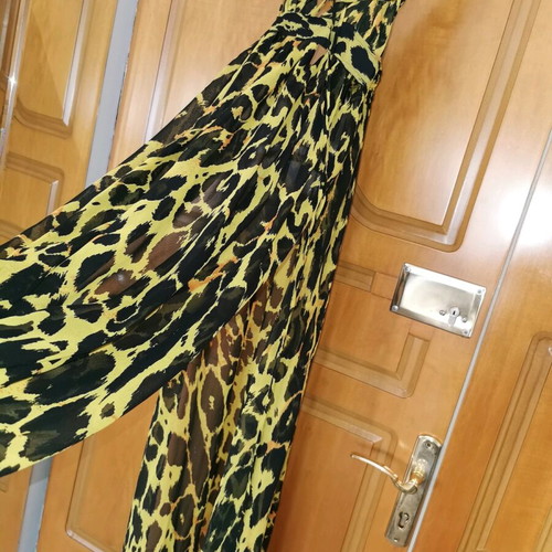 Φόρεμα παραλίας animal print καινούργιο, κίτρινο