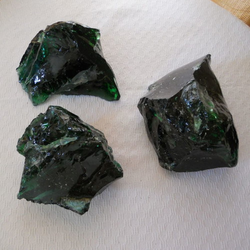 Decorative green glass mass new