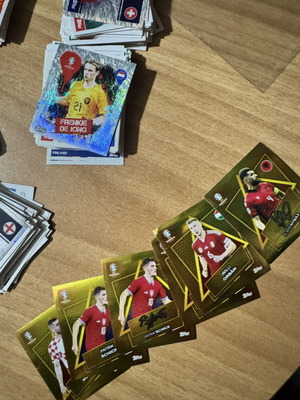 Euro Topps Gold football stickers