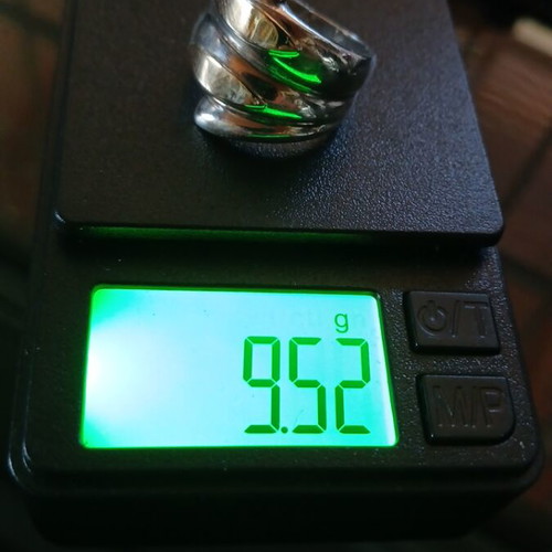 Silver-gold ring used, size 54, 9.52g