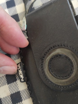 Leather Nokia case for small phones used