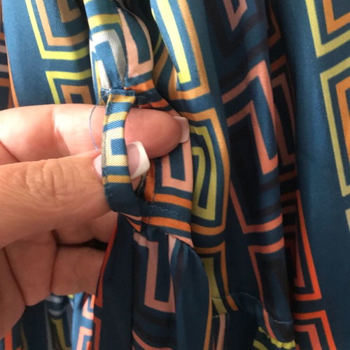 NEMA designer boho maxi dress like new, colorful geometric print