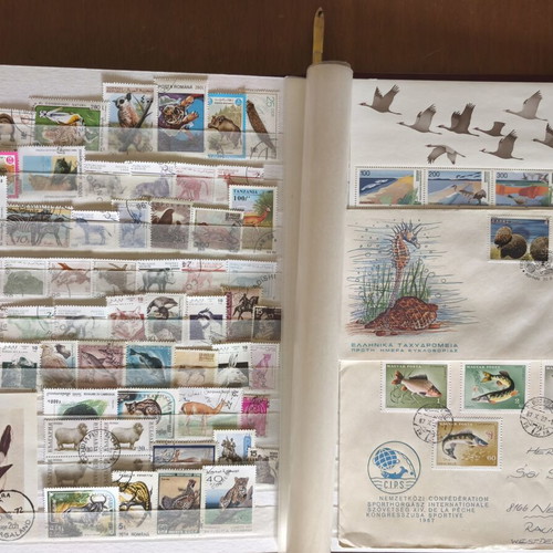 A4 Album 16 Pages with Rich Animal Stamp Collection like new