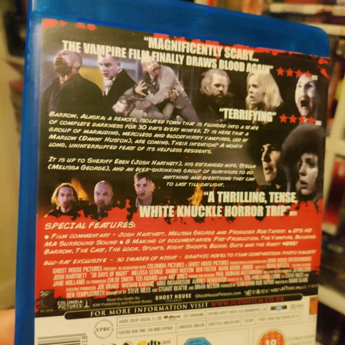 30 Days of Night Blu-Ray like new with English subtitles, thriller, horror