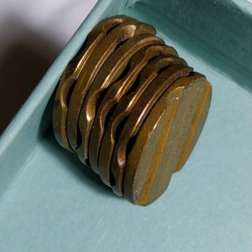 Gettone used phone coins, pack of 7 pieces
