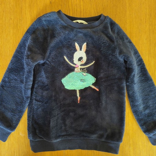 H&M sweatshirt for girl 5-6 years 110-116 cm like new, blue