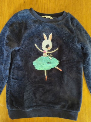 H&M sweatshirt for girl 5-6 years 110-116 cm like new, blue