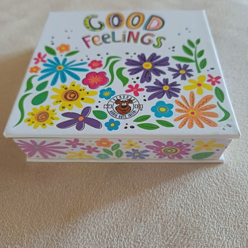 Trendhaus floral notebook with hardcover, 144 pages