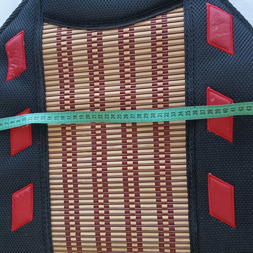 Autoline Bamboo BB Slide Car Seat Mat used, black red