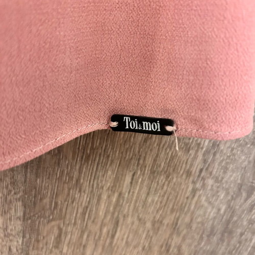 Toi&Moi Pink Women's Top with Shoulder Ties like new, Size S