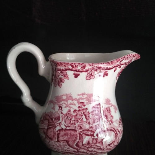 Vintage porcelain milk jug used Myotts Country Life