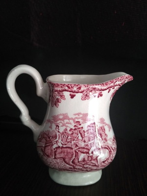 Порцеланова винтидж гърне за мляко Myotts Country Life употребявано