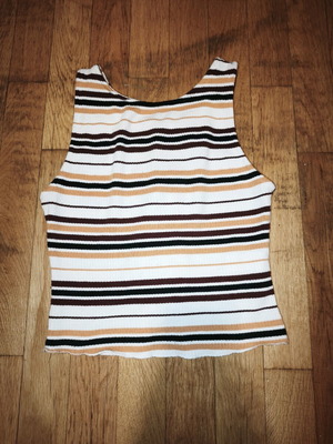 Bershka sleeveless top, size S, multicolored
