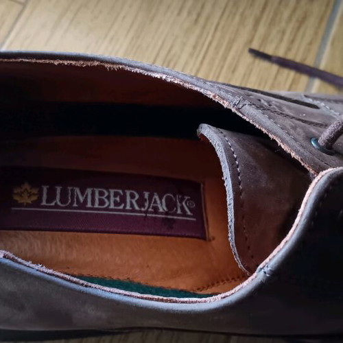 Lumberjack men's leather shoe like new, size 44, black