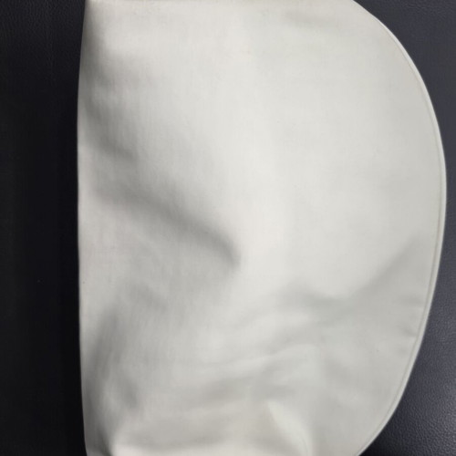 Toiletry bag like new, 28×22 cm, beige with zipper and dividers