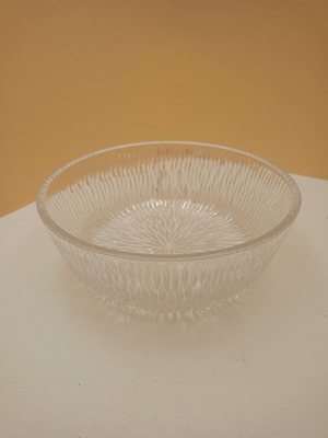 Vintage γυάλινο μπολ σερβιρίσματος mid-century modern, σαν καινούργιο