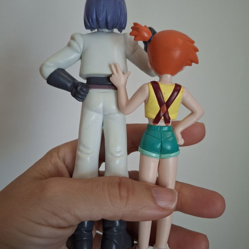 Pokemon Pocket Monsters Team Rocket Musashi James & Misty Figures used 1998 TOMY AULDEY