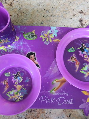 Disney Fairies Kids Dinner Set New (4 pcs) with Tinkerbell
