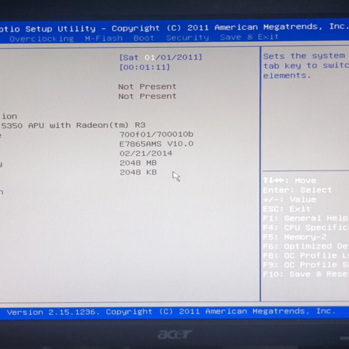 Msi AM1I motherboard with AMD Athlon 5350 Quad Core used