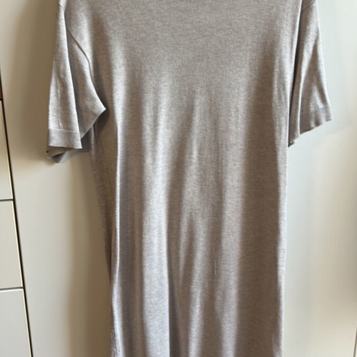 H&M knitted dress beige XS/S new, short-sleeved