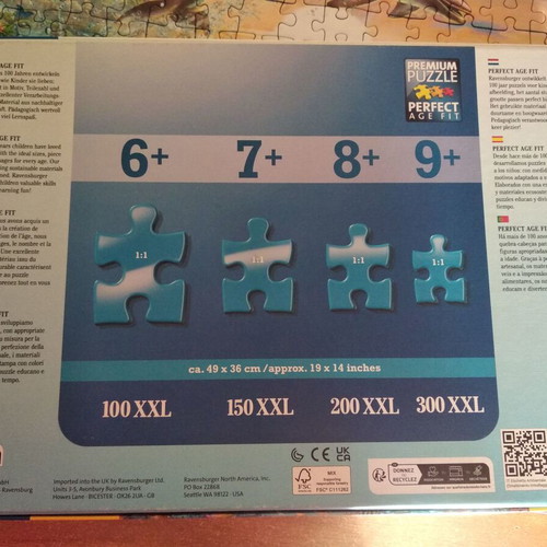 Ravensburger Puzzle 300 pieces like new with marine image