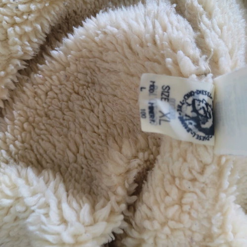 Vintage Diesel corduroy sherpa jacket like new, beige brown