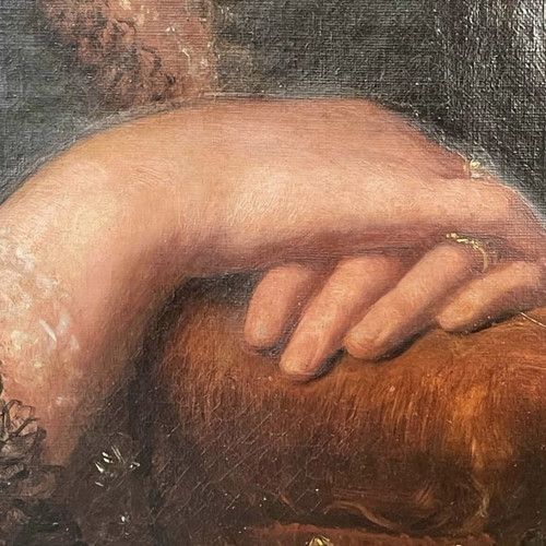 Amiconi Portrait of a Woman Oil Painting on Canvas 1872 like new
