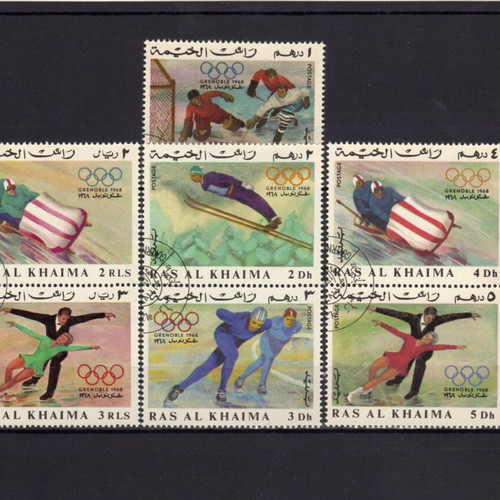 Ras Al Khaima Winter Olympic Games 1968 Stamp Set new