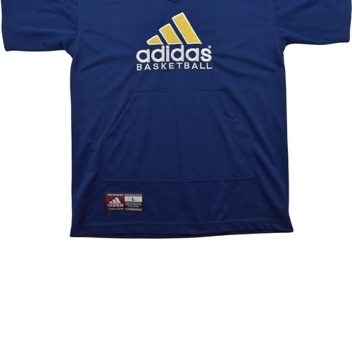 Adidas Vintage Basketball Hooded Shooting Shirt Jersey used, size Large