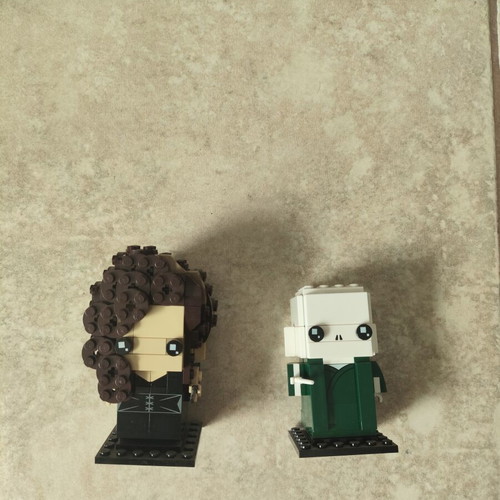 Lego Brickheadz Harry Potter Lord Voldemort and Bellatrix like new