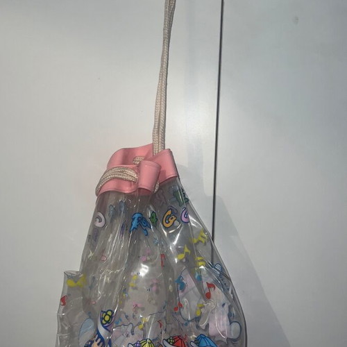Transparent girl bag like new, 1980s, 19x26cm