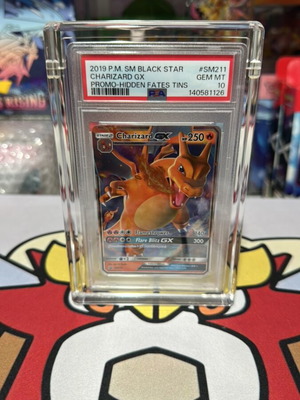 Pokemon Charizard GX PSA 10 Black Star Promo Hidden Fates Tin 2019