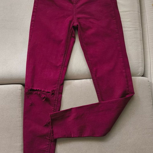 High-waisted red pants Bershka like new, size 36