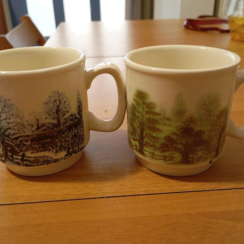 Porcelain English Mugs Like New