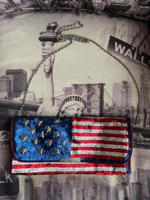 Sequin crossbody bag used