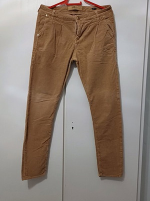 BSB women's pants used, corduroy, beige, size L