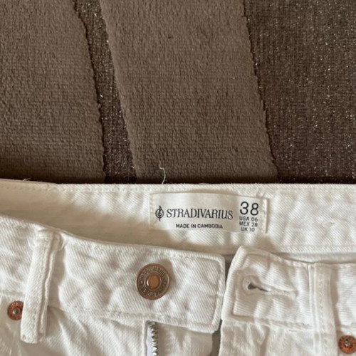 Stradivarius white women's jeans like new, size M 38 10