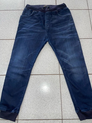 Zara Man Denim Jogger pants size L like new, blue