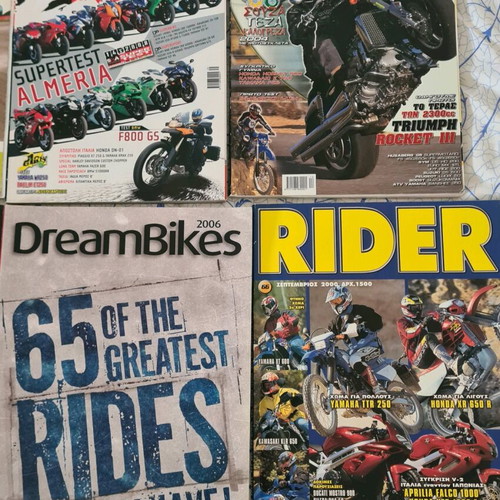 Motorcycle magazines used, pack of 10 issues