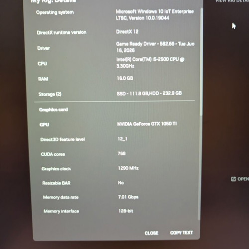 Dell OptiPlex 790 Gaming PC used, i5-2500, 16GB RAM, GTX 1050 Ti, SSD+HDD