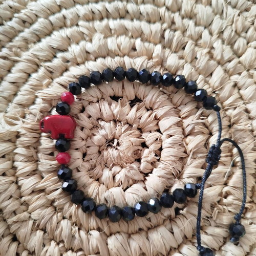 Bracelet like new, black and red