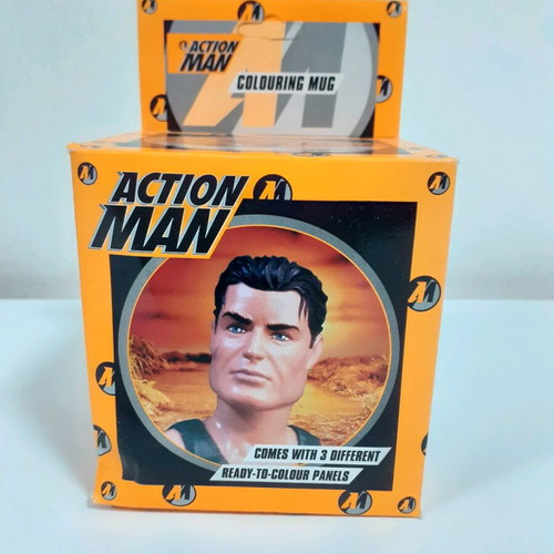 Action Man Colouring Mug Hasbro 1997 new