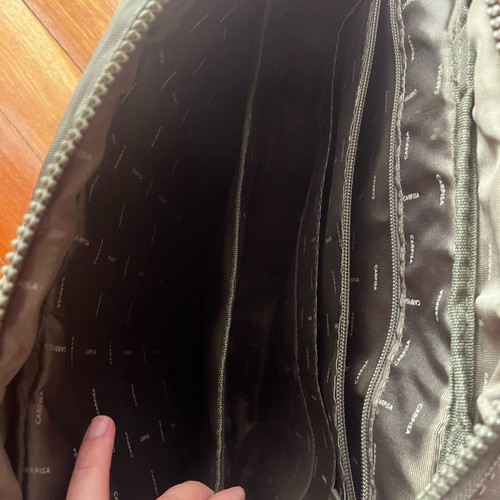 Carpisa professional briefcase bag olive color