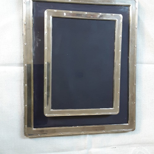 Silver Plated Sheffield Frames new, large and medium with velvet back