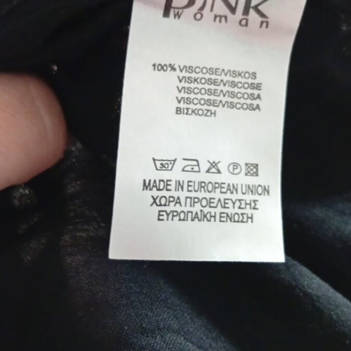 Pink Woman jumpsuit used, black with gathers, size S
