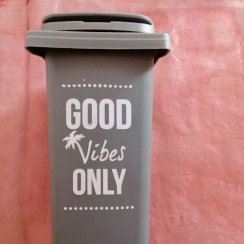 Mini plastic storage bin gray Good Vibes 0.48lt like new
