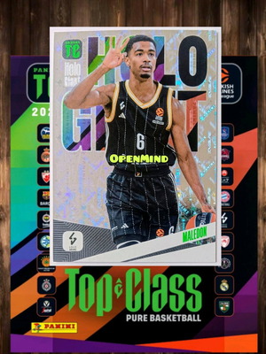 Theo Maledon Holo Giant Card Top Class Euroleague 2024-25 new